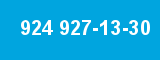 924 927-13-30 924 927-13-30